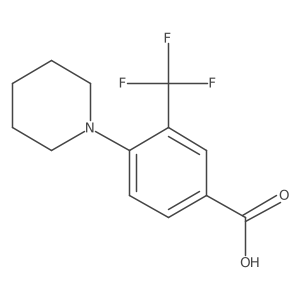 4-Piperidin-1-yl-3-(trifluoromethyl)benzoic acid Structure