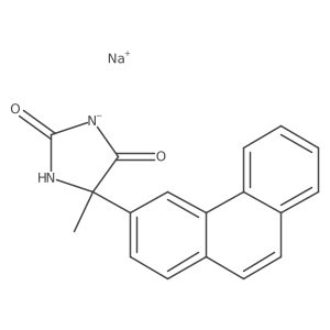 5-Methyl-5-(3-phenanthryl)hydantoin sodium结构式