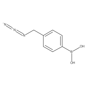 [4-(Azidomethyl)phenyl]boronic acid结构式