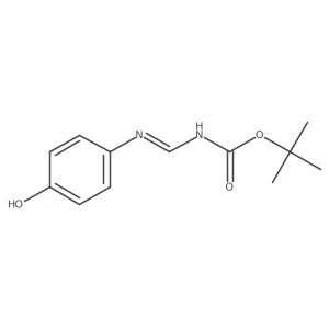 1,1-Dimethylethyl N-[(4-Hydroxyphenyl)iminomethyl]carbamic Acid Ester结构式