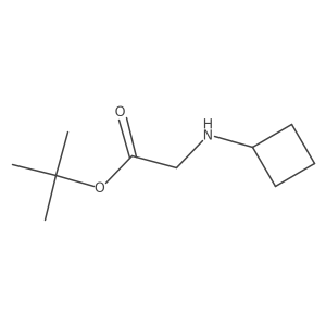 Tert-butyl 2-(cyclobutylamino)acetate结构式