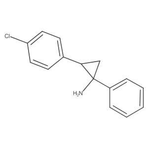 2-(4-Chlorophenyl)-1-phenylcyclopropanamine Structure