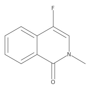 4-Fluoro-2-methylisoquinolin-1(2H)-one结构式