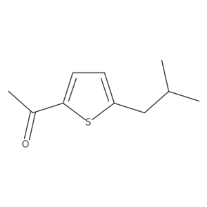 1-[5-(2-Methylpropyl)thiophen-2-yl]ethan-1-one Structure