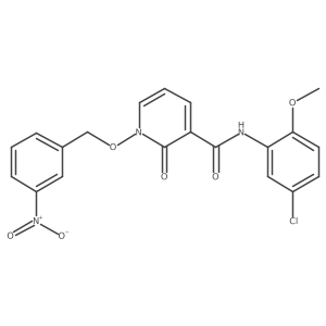 N-(5-chloro-2-methoxyphenyl)-1-((3-nitrobenzyl)oxy)-2-oxo-1,2-dihydropyridine-3-carboxamide Structure