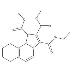 3-Ethyl 1,2-dimethyl (1S,10BR)-1,7,8,9,10,10B-hexahydropyrrolo(2,1-A)phthalazine-1,2,3-tricarboxylate Structure