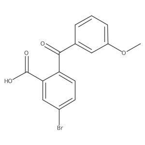 Benzoic acid,5-bromo-2-(3-methoxybenzoyl)-结构式