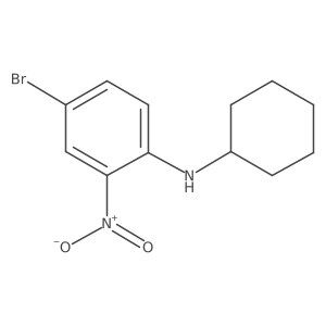 4-bromo-N-cyclohexyl-2-nitroaniline Structure