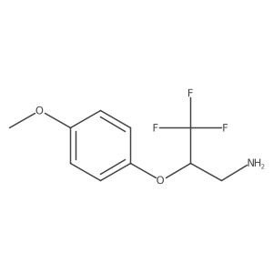 3,3,3-Trifluoro-2-(4-methoxy-phenoxy)-propylamine Structure
