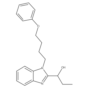 1-[1-(4-Phenoxybutyl)benzimidazol-2-yl]propan-1-ol Structure