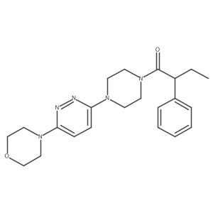 1-(4-(6-Morpholinopyridazin-3-yl)piperazin-1-yl)-2-phenylbutan-1-one结构式