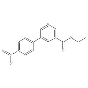 Ethyl 5-(4-nitrophenyl)nicotinate Structure