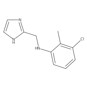 3-chloro-N-(1H-imidazol-2-ylmethyl)-2-methylaniline结构式
