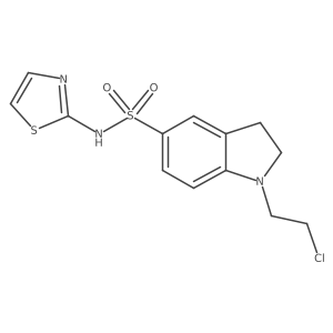 1-(2-Chloroethyl)-n-(thiazol-2-yl)indoline-5-sulfonamide Structure