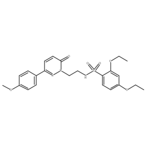 2,4-diethoxy-N-(2-(3-(4-methoxyphenyl)-6-oxopyridazin-1(6H)-yl)ethyl)benzenesulfonamide Structure