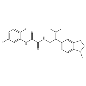 N1-(2,5-difluorophenyl)-N2-(2-(dimethylamino)-2-(1-methylindolin-5-yl)ethyl)oxalamide Structure