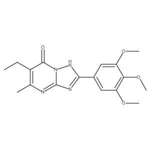 6-Ethyl-5-methyl-2-(3,4,5-trimethoxyphenyl)[1,2,4]triazolo[1,5-a]pyrimidin-7-ol结构式