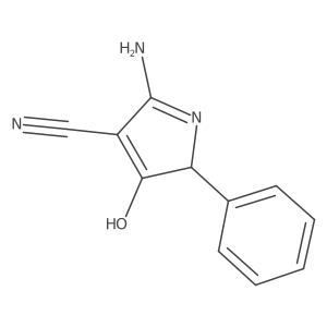 2-amino-4-oxo-5-phenyl-4,5-dihydro-1H-pyrrole-3-carbonitrile结构式
