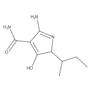 2-amino-5-sec-butyl-4-oxo-4,5-dihydro-1H-pyrrole-3-carboxamide Structure