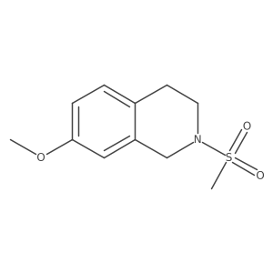 7-Methoxy-2-(methylsulfonyl)-1,2,3,4-tetrahydroisoquinoline Structure