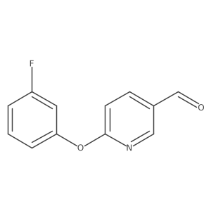 6-(3-Fluoro-phenoxy)-pyridine-3-carbaldehyde结构式