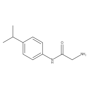 N-[4-(propan-2-yl)phenyl]glycinamide结构式