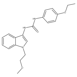 1-(4-ethoxyphenyl)-3-(1-(2-methoxyethyl)-1H-indol-3-yl)urea结构式