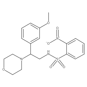 N-(2-(3-methoxyphenyl)-2-morpholinoethyl)-2-nitrobenzenesulfonamide Structure