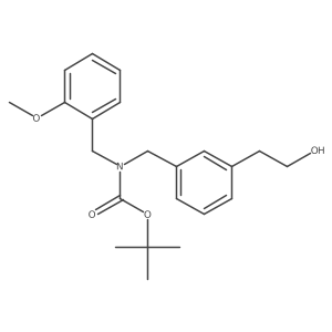 [3-(2-Hydroxyethyl)benzyl]-(2-methoxybenzyl)carbamic acid tert-butyl ester Structure