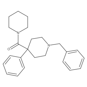 (1-Benzyl-4-phenylpiperidin-4-yl)(piperidin-1-yl)methanone结构式