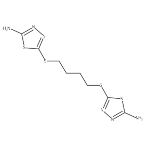 5,5a(2)-[1,4-Butanediylbis(thio)]bis[1,3,4-thiadiazol-2-amine] Structure
