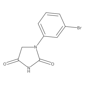 1-(3-Bromophenyl)-2,4-imidazolidinedione结构式