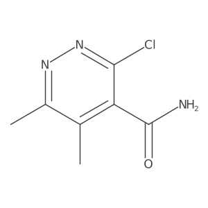 3-Chloro-5,6-dimethylpyridazine-4-carboxamide Structure
