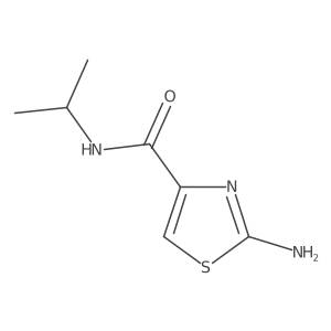 2-amino-N-(propan-2-yl)-1,3-thiazole-4-carboxamide结构式