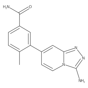 3-(3-Amino-1,2,4-triazolo[4,3-a]pyridin-7-yl)-4-methylbenzamide结构式
