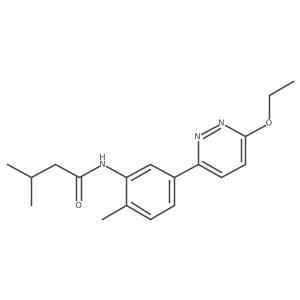 N-[5-(6-ethoxypyridazin-3-yl)-2-methylphenyl]-3-methylbutanamide结构式