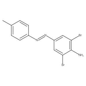 Benzenamine, 2,6-dibromo-4-[2-(4-methylphenyl)diazenyl]-结构式