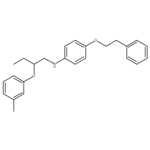 N-[2-(3-Methylphenoxy)butyl]-4-(phenethyloxy)-aniline结构式