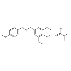 N-(4-Methoxybenzyl)-1-(3,4,5-trimethoxyphenyl)methanamine oxalate结构式