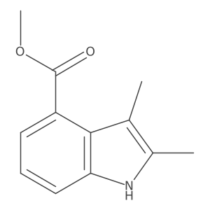 methyl 2,3-dimethyl-1H-indole-4-carboxylate Structure