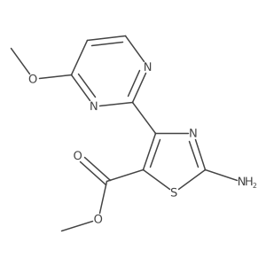 Methyl 2-amino-4-(4-methoxypyrimidin-2-yl)thiazole-5-carboxylate Structure