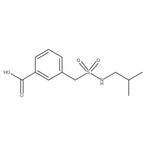 3-[[[(2-Methylpropyl)amino]sulfonyl]methyl]benzoic acid Structure