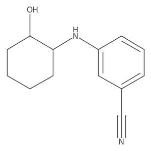 3-{[(1S,2S)-2-hydroxycyclohexyl]amino}benzonitrile结构式
