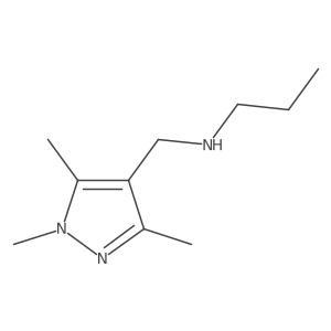 Propyl[(trimethyl-1H-pyrazol-4-yl)methyl]amine结构式