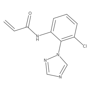 N-[3-chloro-2-(1,2,4-triazol-1-yl)phenyl]prop-2-enamide结构式