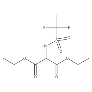 Diethyl 2-{[(trifluoromethyl)sulfonyl]amino}malonate结构式