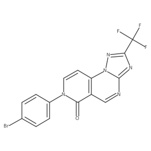 7-(4-bromophenyl)-2-(trifluoromethyl)pyrido[3,4-e][1,2,4]triazolo[1,5-a]pyrimidin-6(7H)-one Structure