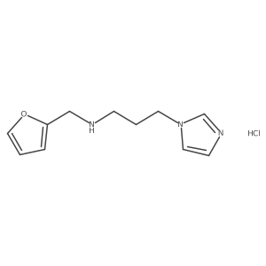 (Furan-2-ylmethyl)[3-(1H-imidazol-1-yl)propyl]amine hydrochloride Structure