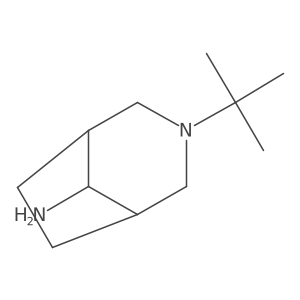3-Tert-butyl-3-azabicyclo[3.2.1]octan-8-amine结构式