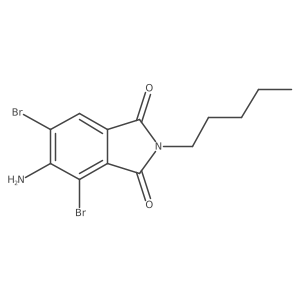 5-Amino-4,6-dibromo-2-pentyl-1H-isoindole-1,3(2H)-dione结构式